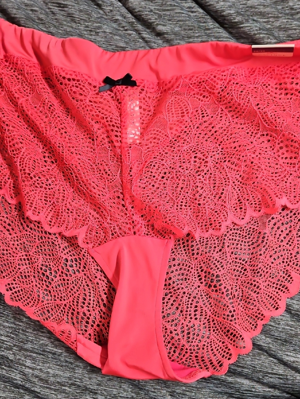 Cacique Lace Bikini Panty in Coral